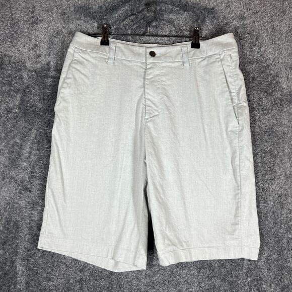 Lululemon Shorts Mens 32 Gray Casual City Tech Modern Golf Comfort Stretch Light - Picture 1 of 8